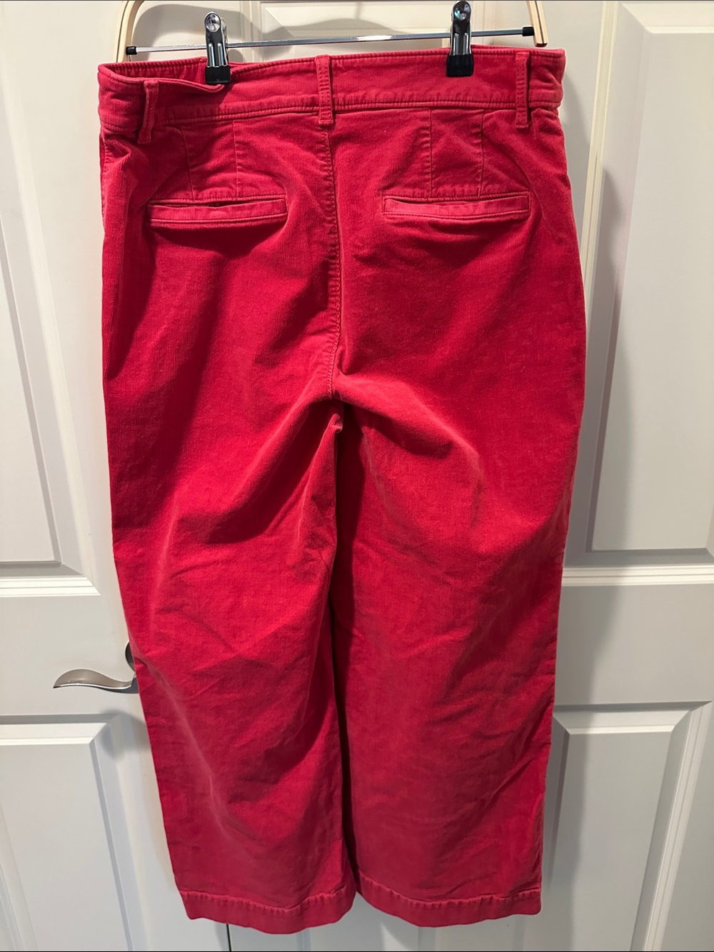 LOFT Hot Pink Corduroy Wide-Leg Pants - Picture 3 of 7